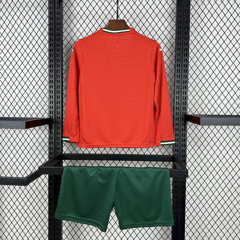 Kit Infantil Portugal Home 25/26 - Manga longa